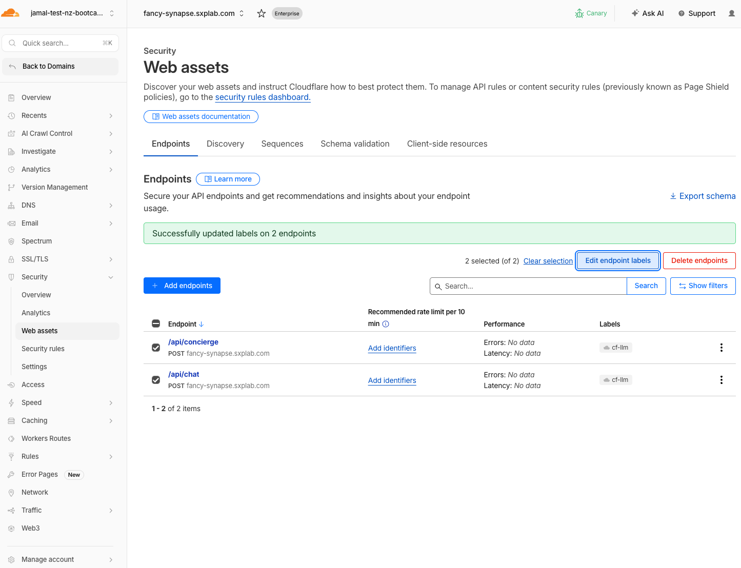 Web assets verify cf-llm