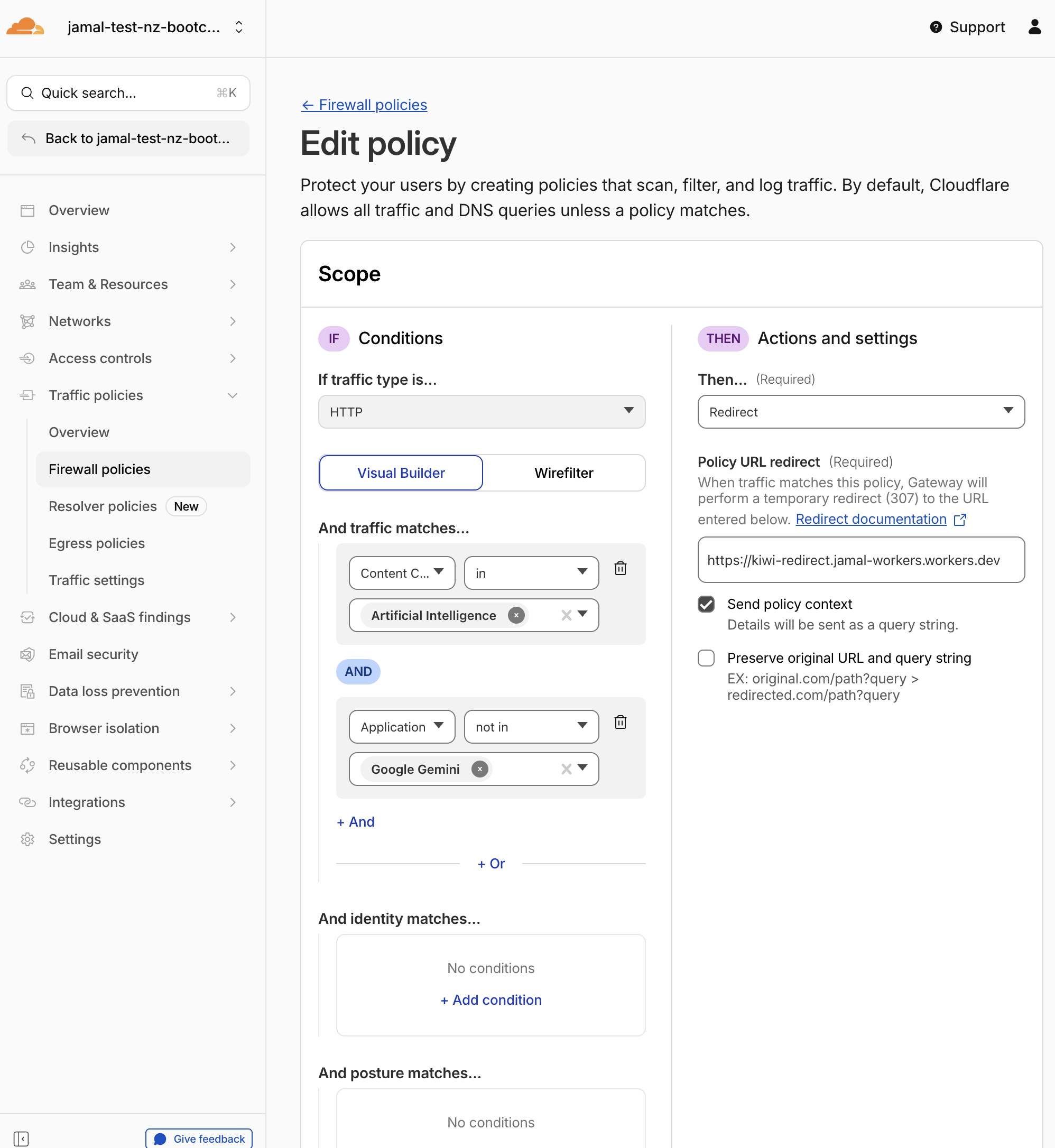 Upgrade to Worker redirect